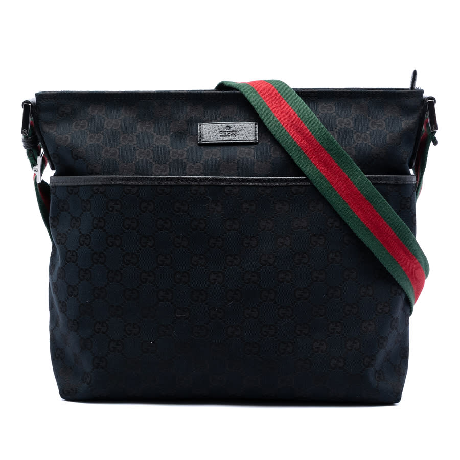 Gucci Pre-owned Gucci GG Canvas Web Crossbody Unisex