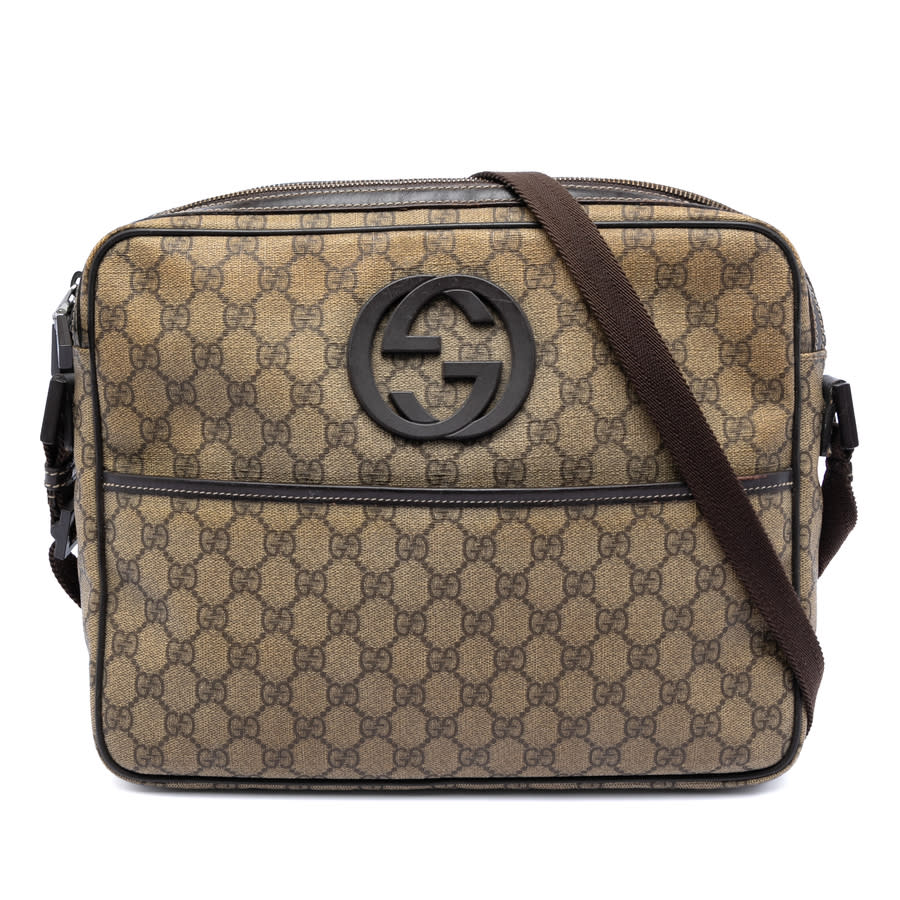 Gucci Pre-owned Gucci GG Supreme Interlocking G Crossbody Ladies