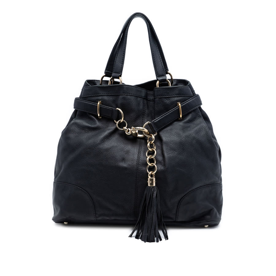 Gucci Pre-owned Gucci Large Leather Horsebit Sienna Tote Ladies