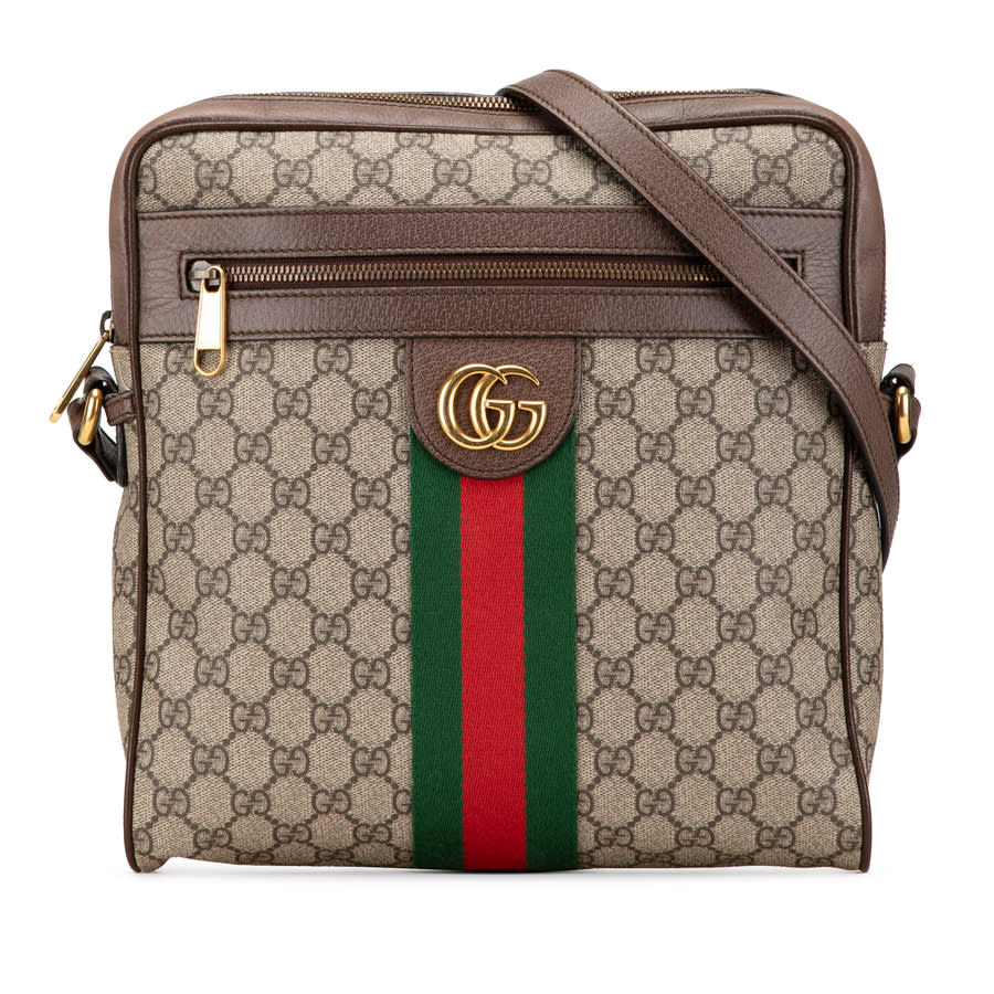 Gucci Pre-owned Gucci Medium GG Supreme Ophidia Crossbody Unisex
