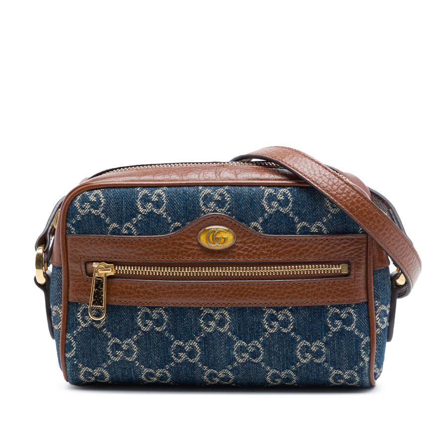 Gucci Pre-owned Gucci Mini GG Denim Ophidia Crossbody Ladies