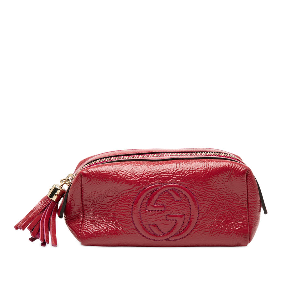 Gucci Pre-owned Gucci Patent Soho Cosmetic Pouch Ladies 308634 