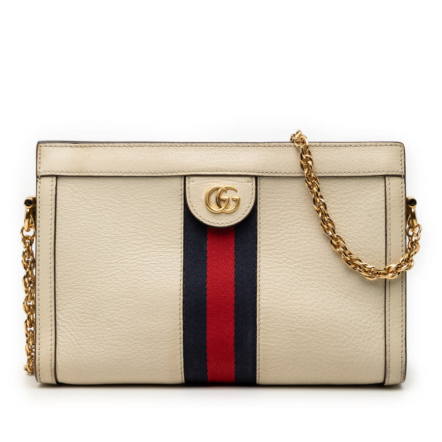 Gucci Pre-owned Gucci Small Calfskin Ophidia Chain Crossbody