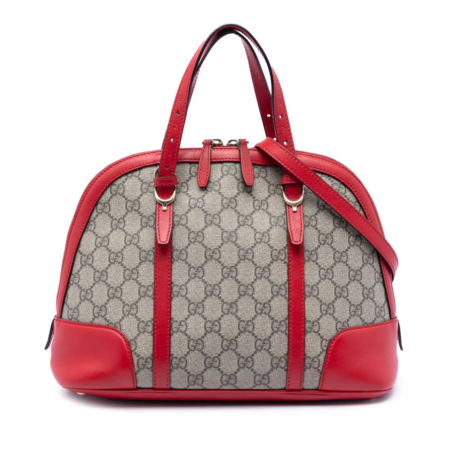 Gucci Pre-owned Gucci Small GG Supreme Nice Dome Satchel Ladies