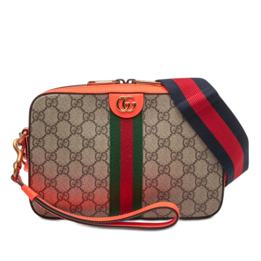 Gucci Pre-owned Gucci Small GG Supreme Web Ophidia Crossbody