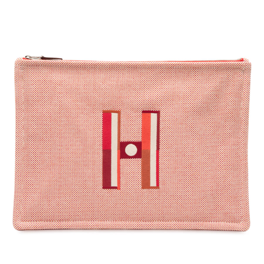 Hermes Pre-owned Hermes Large H Canvas Faubourg Corner Case