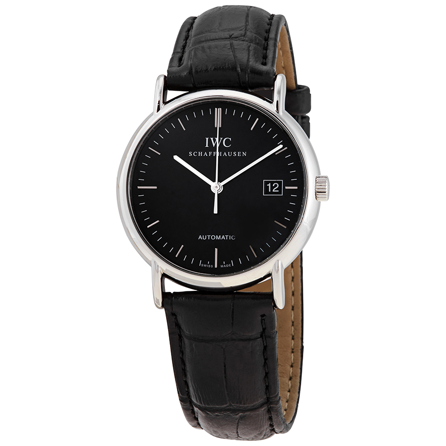 IWC Pre-owned IWC Portofino Automatic Black Dial Men's Watch IW353304 -  Pre-Owned Watches - Jomashop