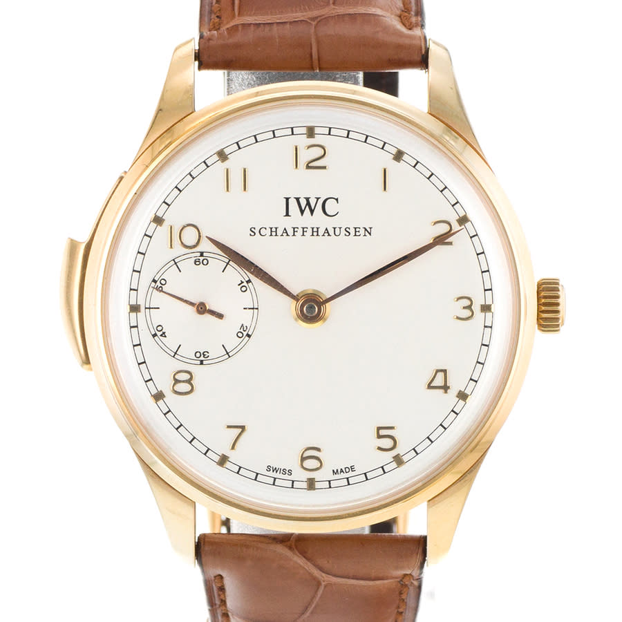 IWC Pre-owned IWC Portuguese Minute Repeater White Dial Men's Watch ...