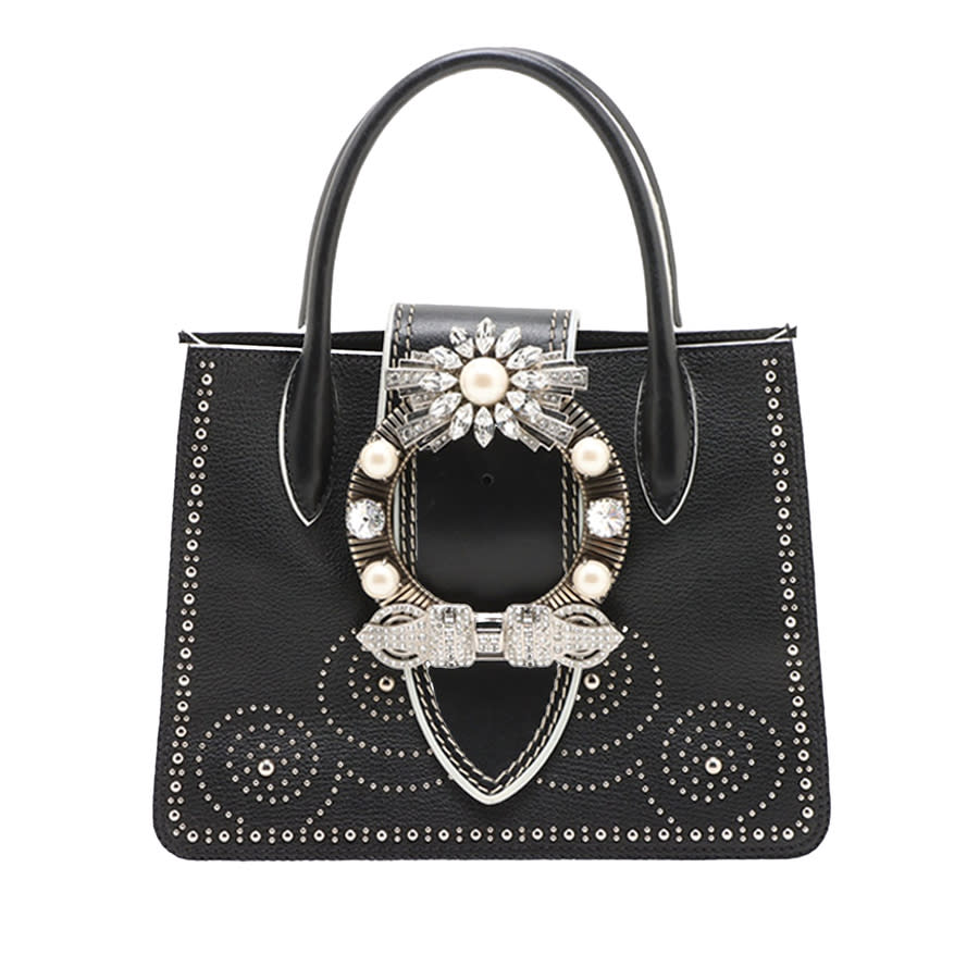 Miu Miu Pre-owned Miu Miu Leather Jewel Handbag Ladies
