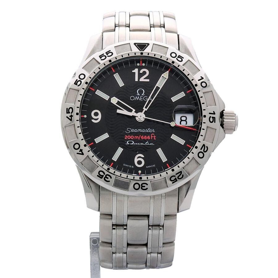 Omega Preowned Omega Seamaster Quartz Black Dial Men's Watch 2514.5