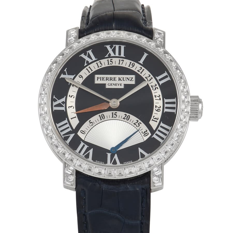 Pierre Kunz Spirit Of Challenge Automatic Diamond Black Dial Men's Watch Pka 011 Sdr.3 In Black / Gold / Gold Tone / White