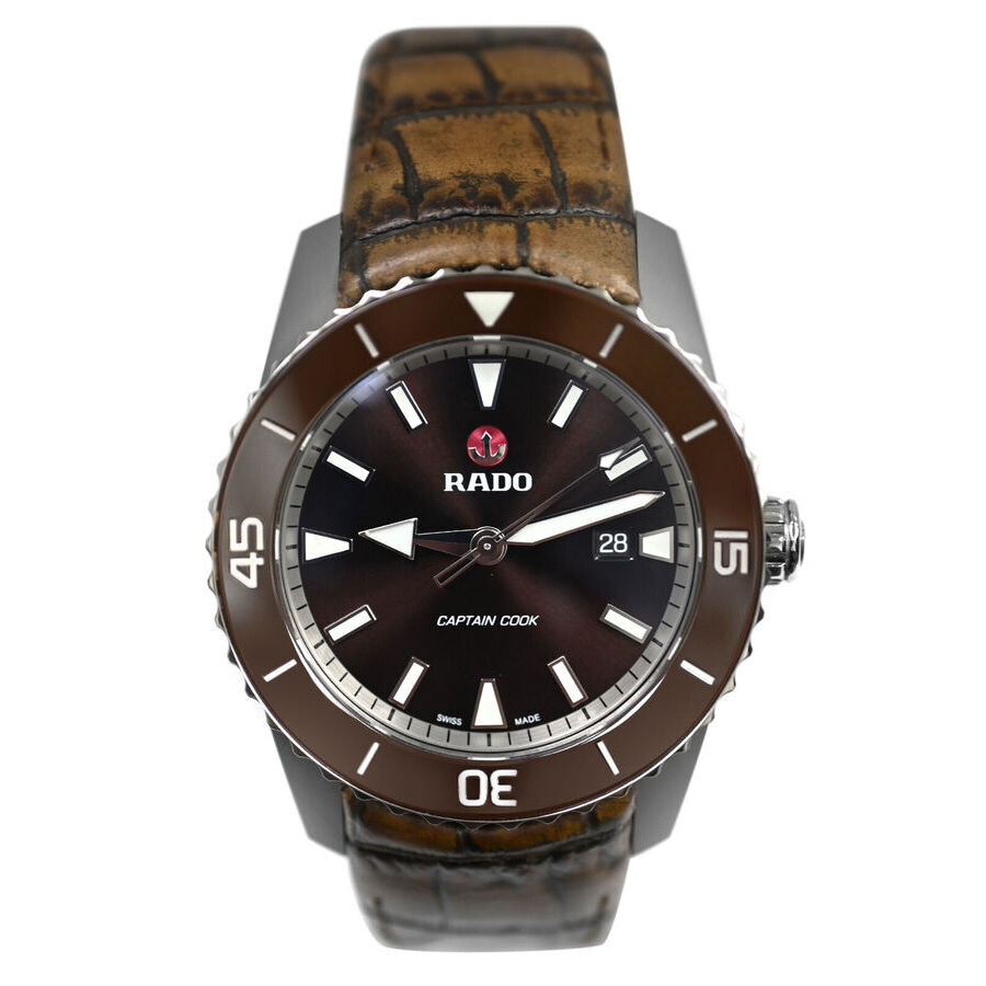 口紅 Raiko Rado Pre-owned Rado Hyperchrome Captain Cook Automatic Brown Dial
