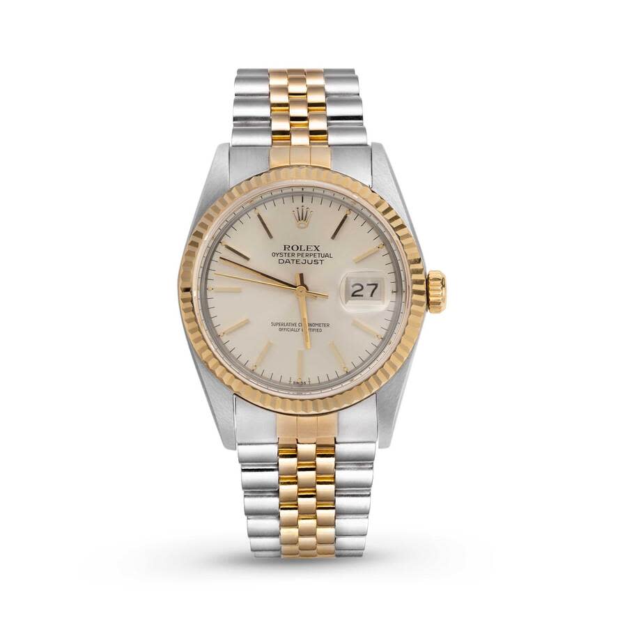 〇純正 ROLEX DATEJUST コマ 16233 16013 FZ8758 Rolex Pre-owned Rolex Datejust Automatic Chronometer White Dial