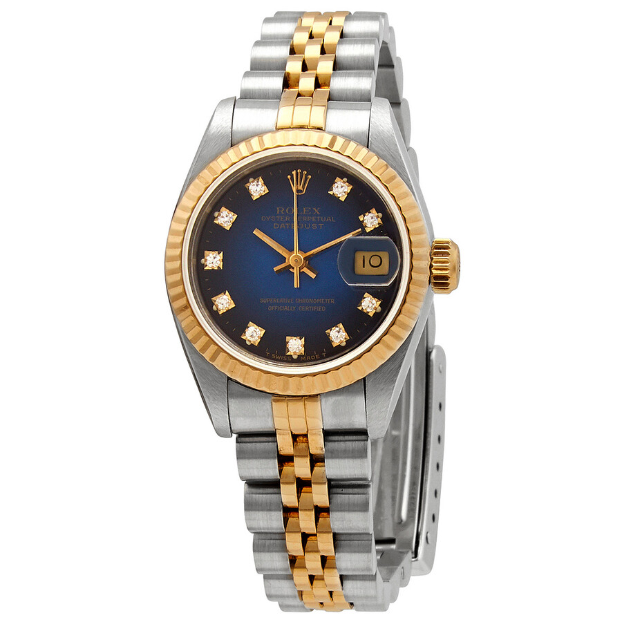 Rolex Preowned Rolex Datejust Automatic Diamond Champagne Dial Ladies