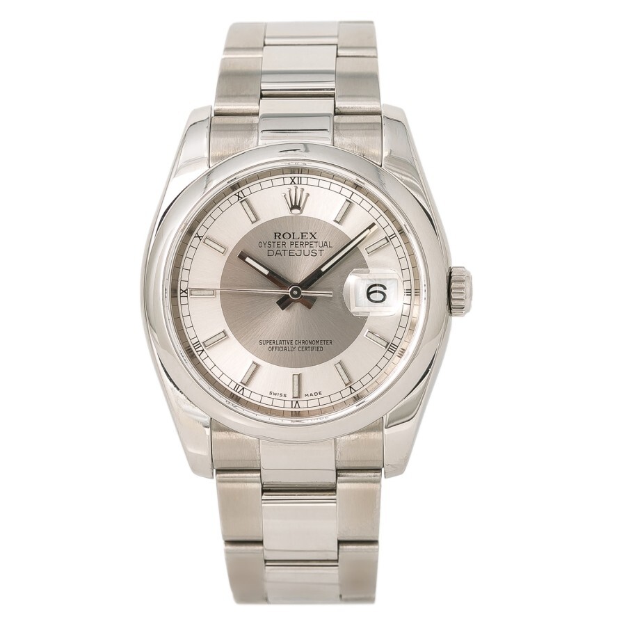rolex 116200 silver