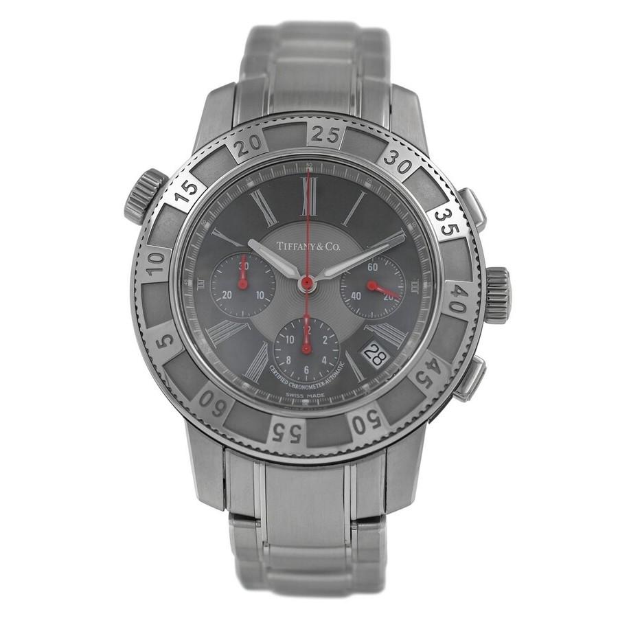 Tiffany & Co. Pre-owned Tiffany & Co. Chronograph Gray Dial Date