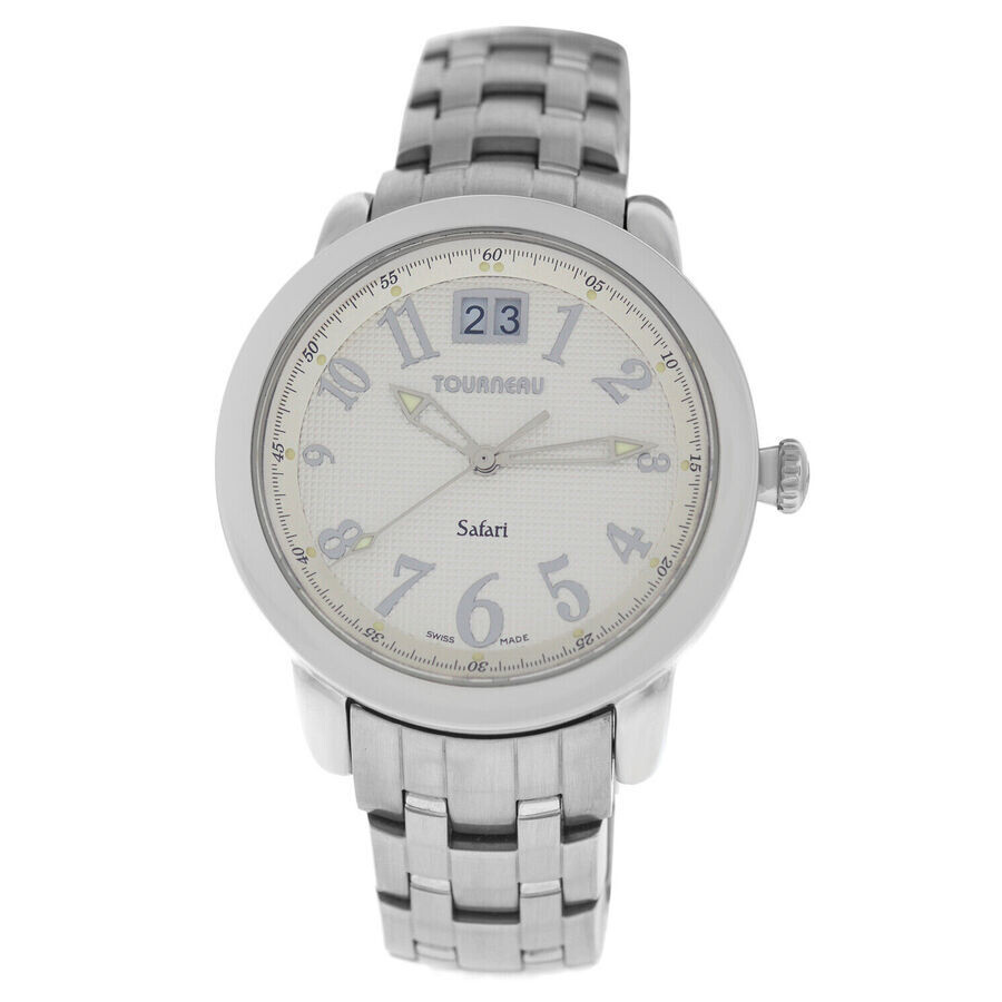 Tourneau Preowned Tourneau Safari Quartz White Dial Men's Watch S32050