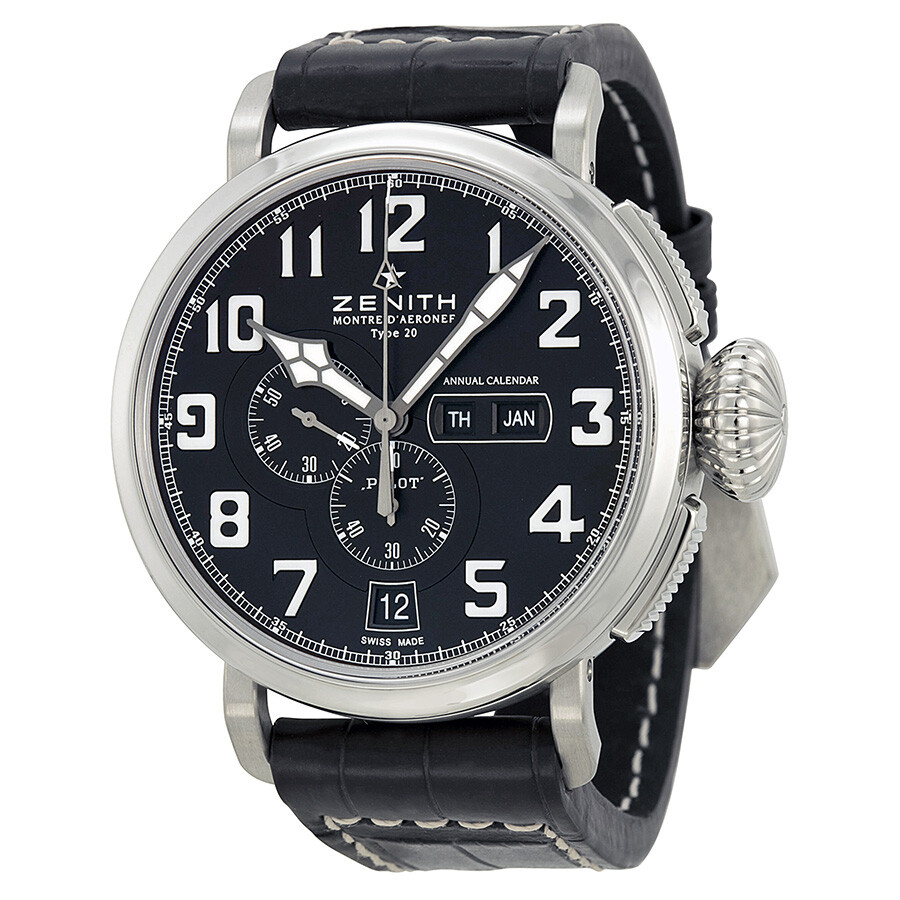 ちゃーりこ Zenith Pre-owned Zenith Pilot Chronograph Automatic Black