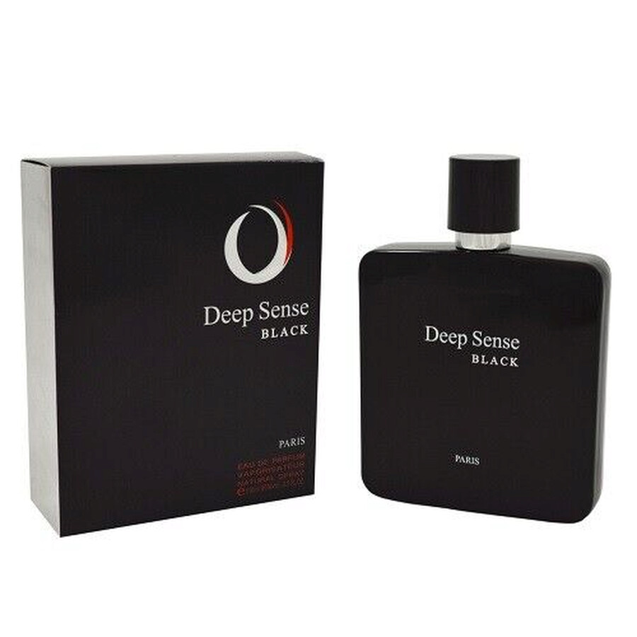 Prime Collection Men's Deep Sense Black Edp Spray 3.3 oz Fragrances 3551440497037 In Black