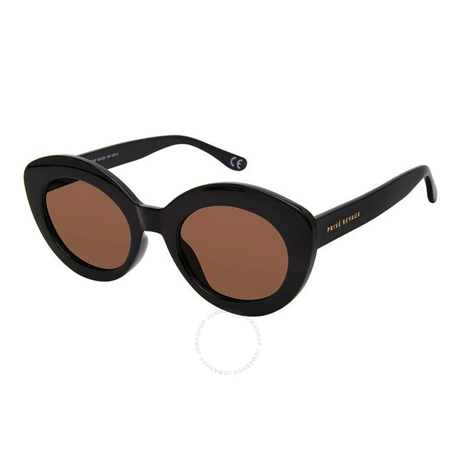 Privé Revaux Prive' Revaux Brown Cat Eye Ladies Sunglasses Morningside/s 0807/sp 50