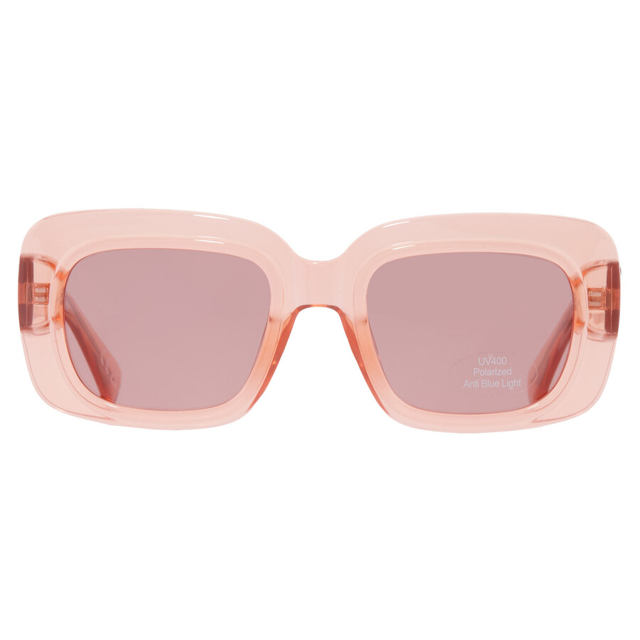 Privé Revaux Prive' Revaux Polarized Pink Square Ladies Sunglasses Port Miami/s 0s8r/0f 51