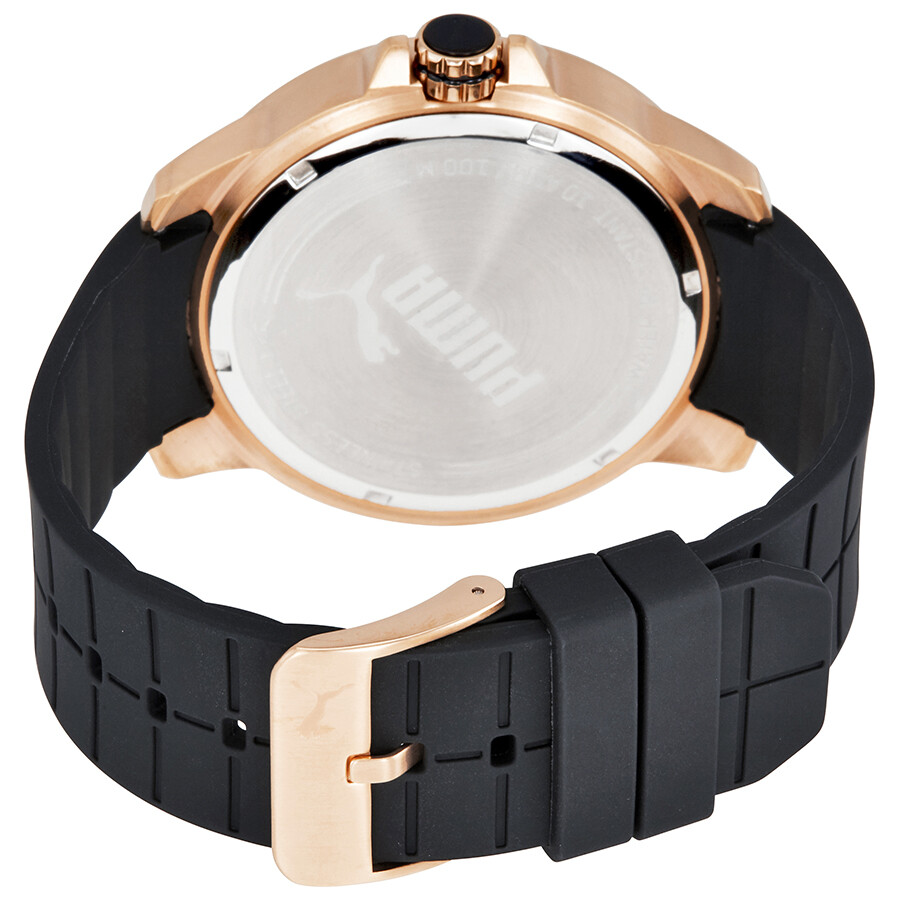 Puma Drill Black Dial Men's Sports Watch PU103901005U Puma Watches