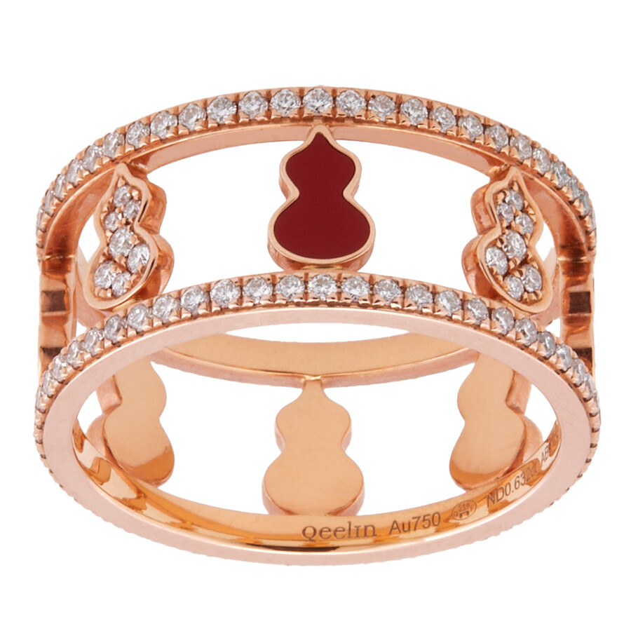 Qeelin Wulu 18k Rose Gold Diamond Ring