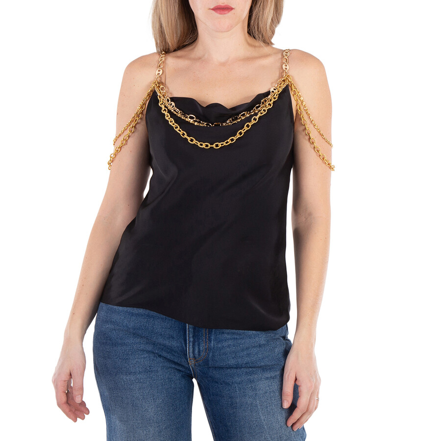Ladies Black Top Embellished With 
