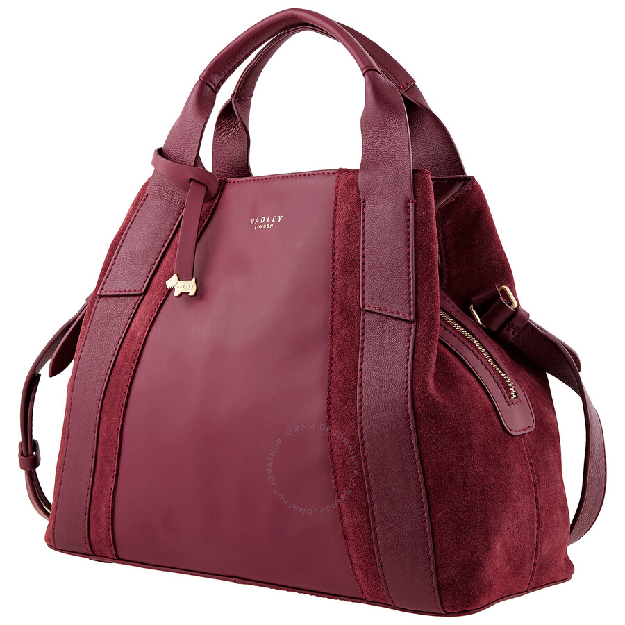 Radley Medium Baylis Road Ziptop Shoulder Bag Merlot 17289 MERLOT