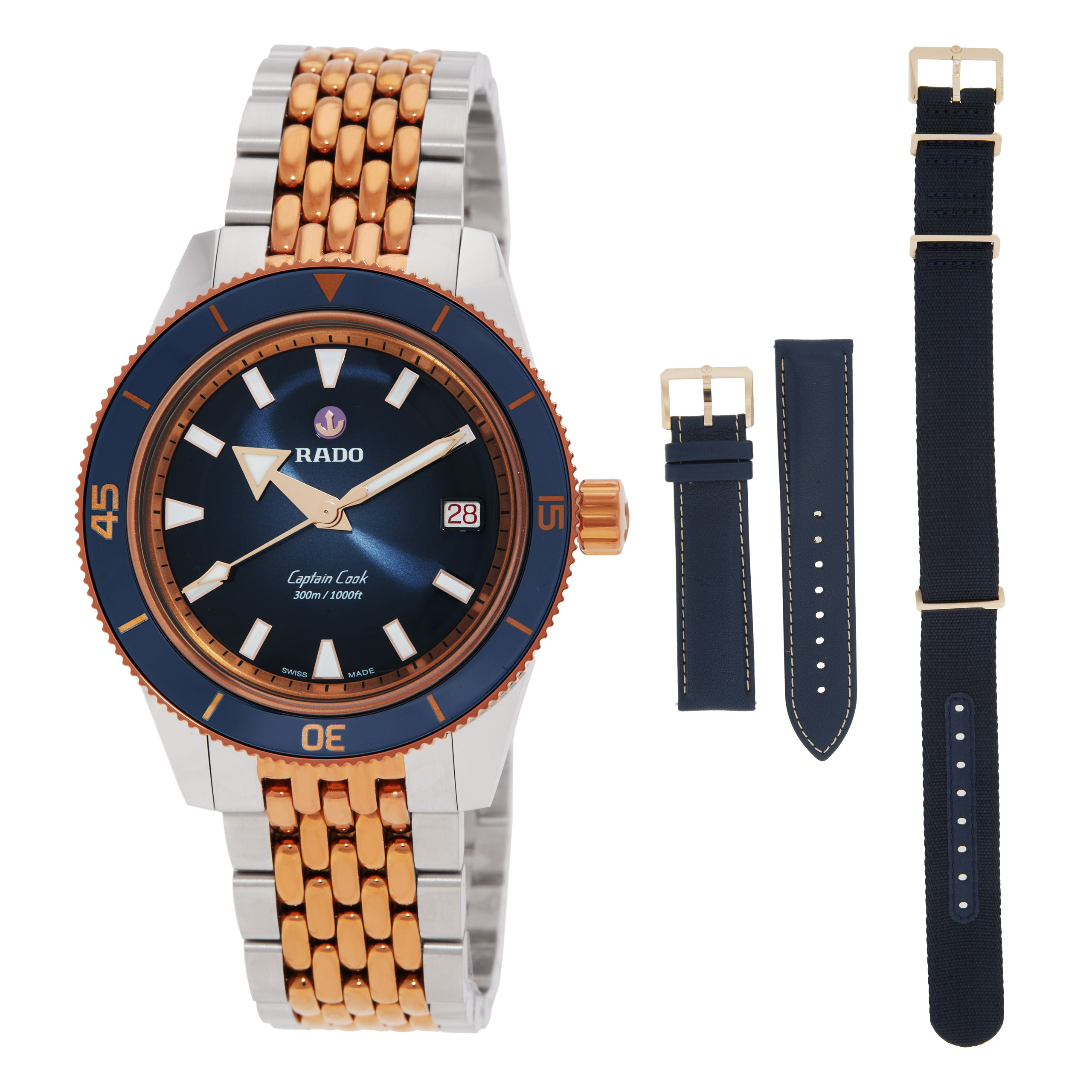 Rado Captain Cook Automatic Blue Dial Unisex Watch R32224203