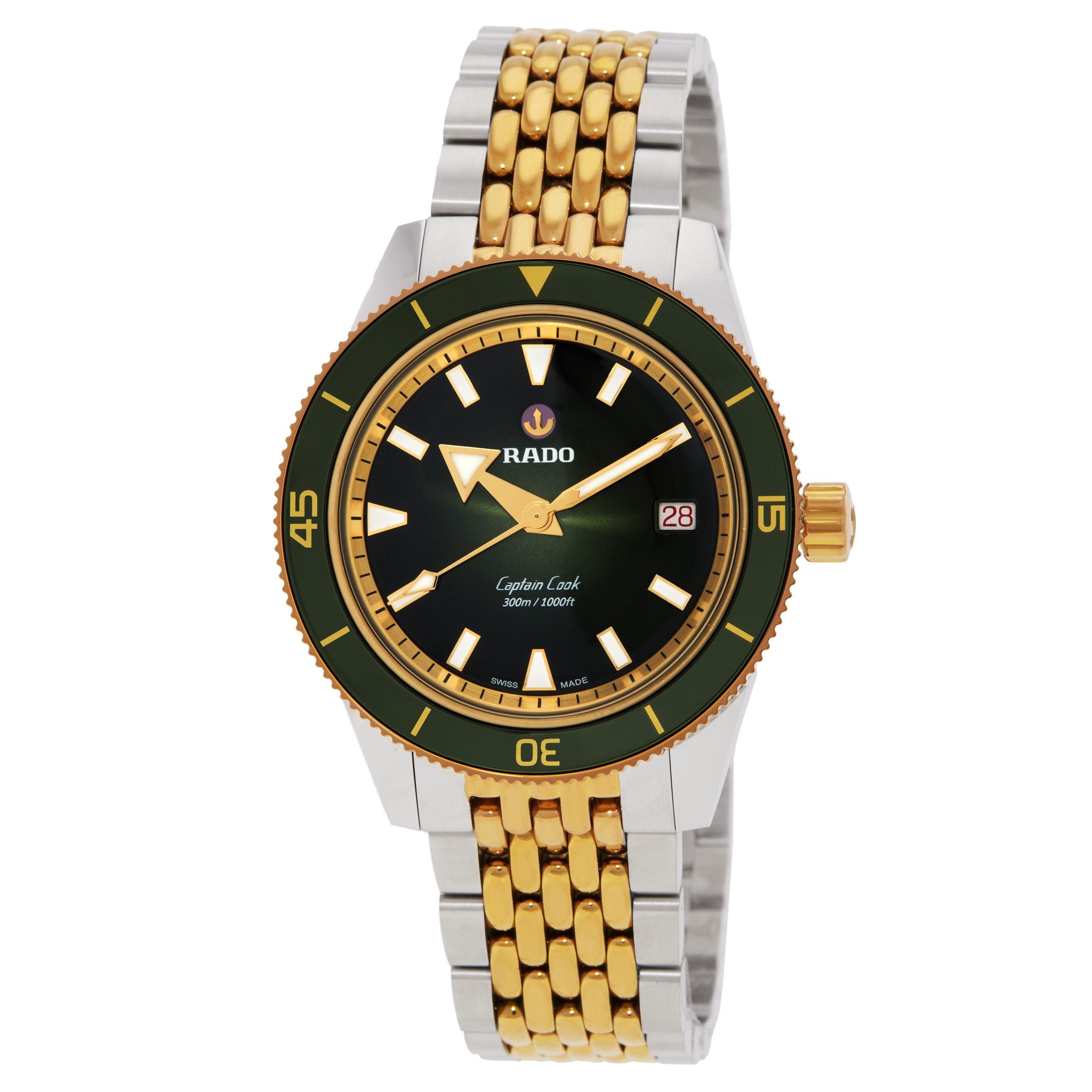 Rado Captain Cook Automatic Green Dial Unisex Watch R32225313
