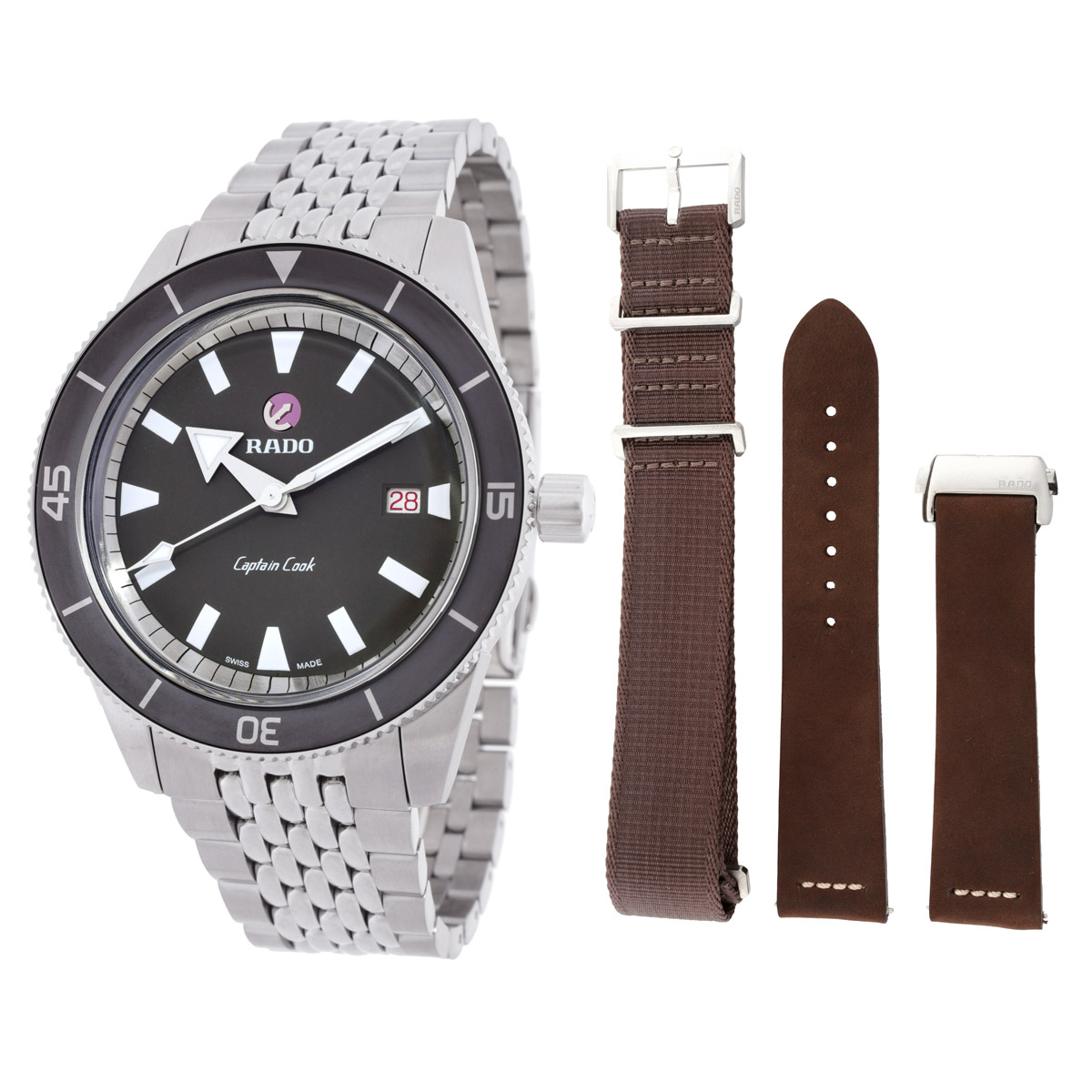 Rado Captain Cook Automatic Grey Dial Men's Watch R32505018