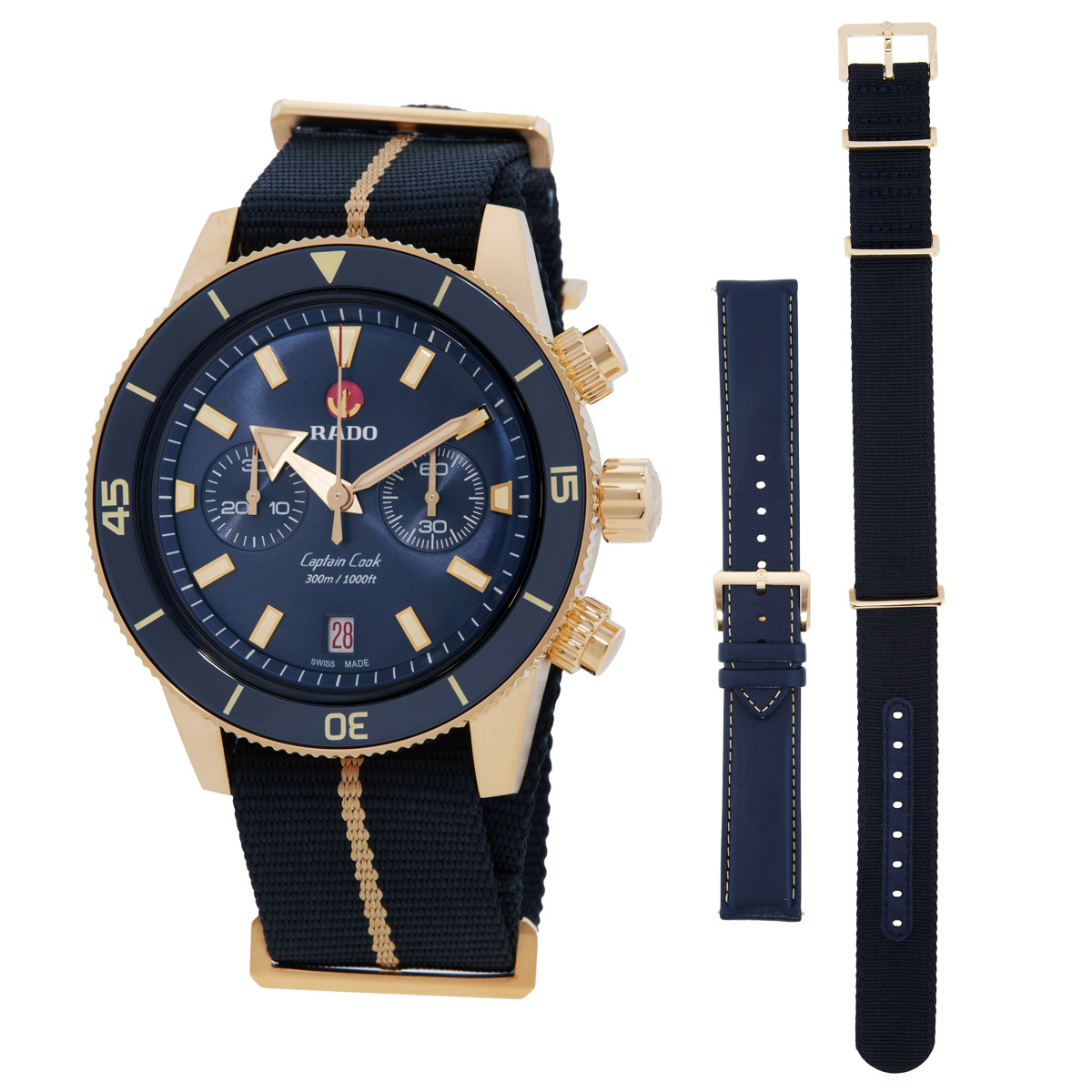 Rado Captain Cook Chronograph Automatic Blue Dial Men's Watch R32146208