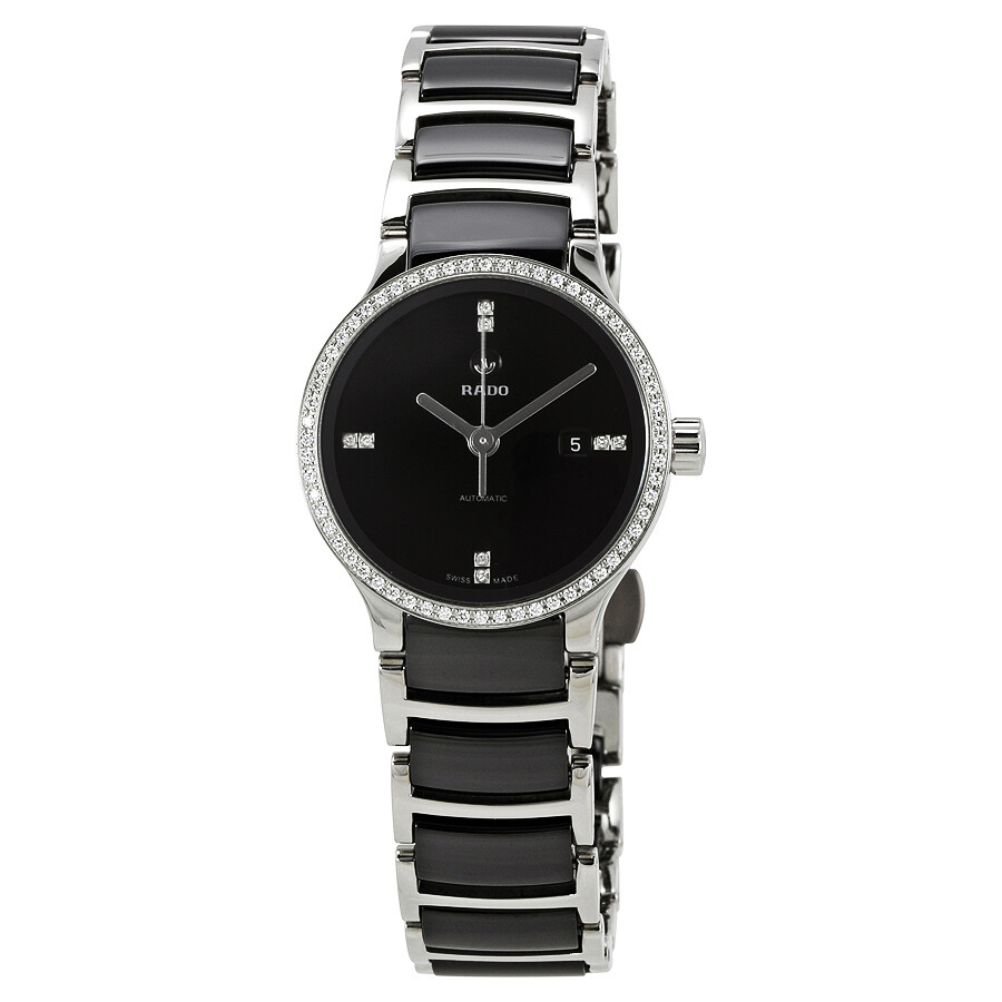 Rado Centrix Automatic Black Dial Diamond Ladies Watch R30160712