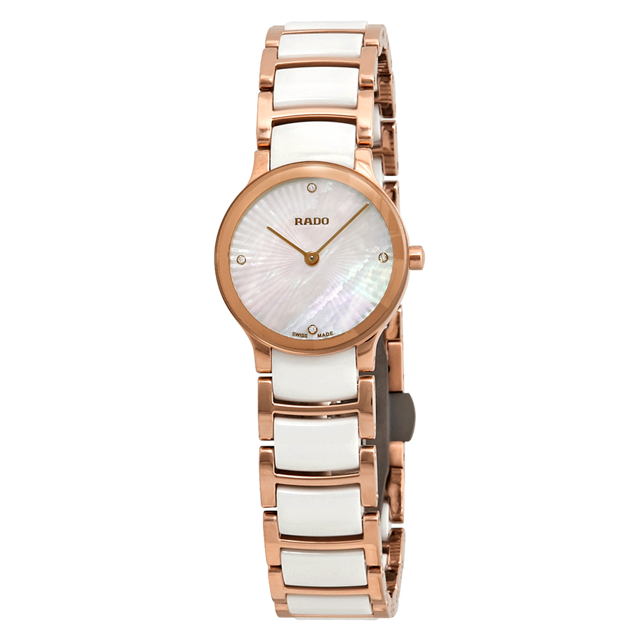 Rado Centrix Diamond White Mother of Pearl Dial Ladies Watch R30186902