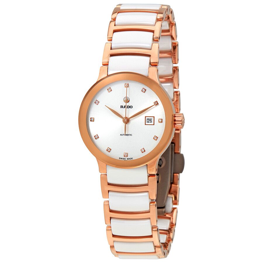 Rado Centrix Automatic Diamond White Dial Ladies Watch R30183742