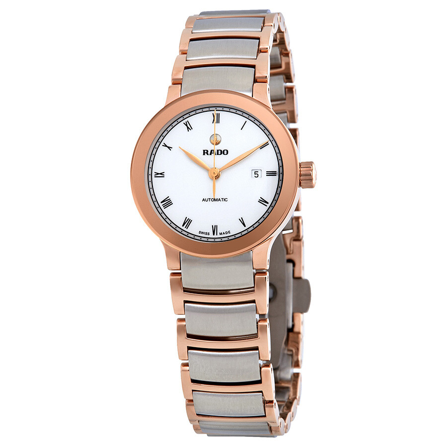 Rado Centrix Automatic White Dial Ladies Watch R30183013 Centrix