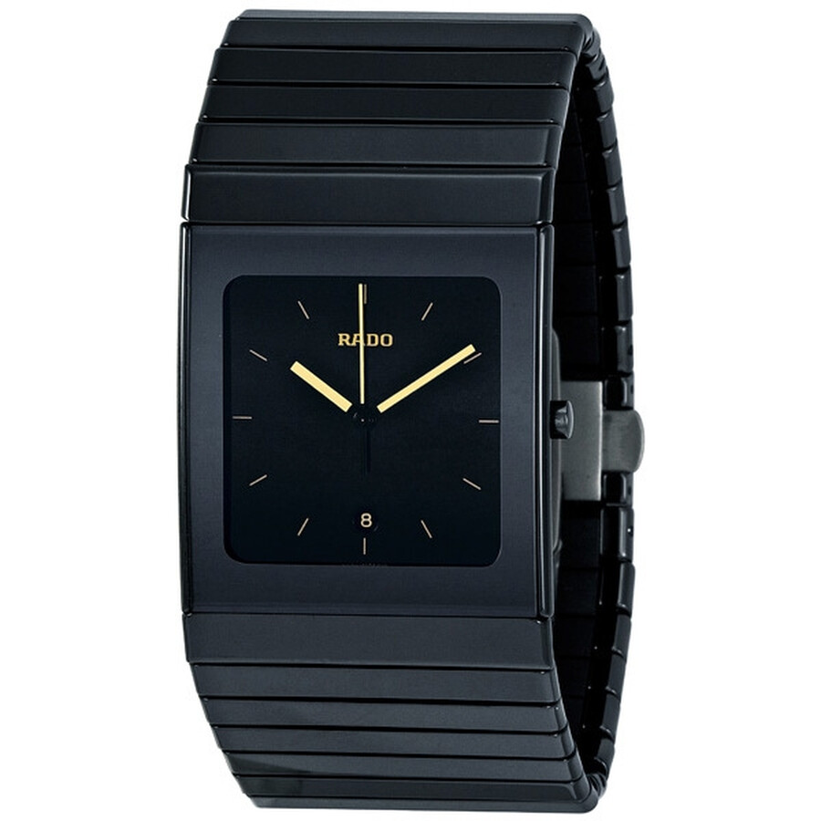 Rado Ceramica Quartz Black Dial Men's Watch R21716252