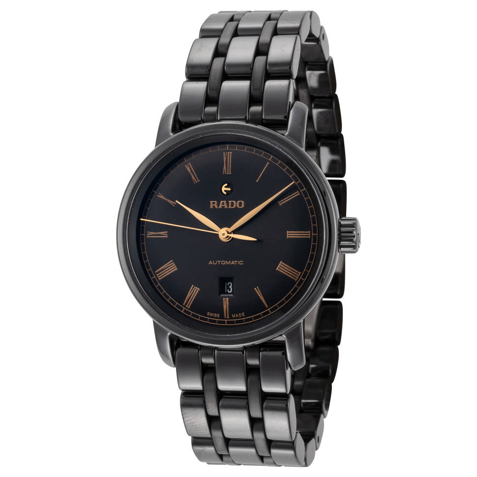 Rado DiaMaster Automatic Black Dial Ceramic Ladies Watch R14043162