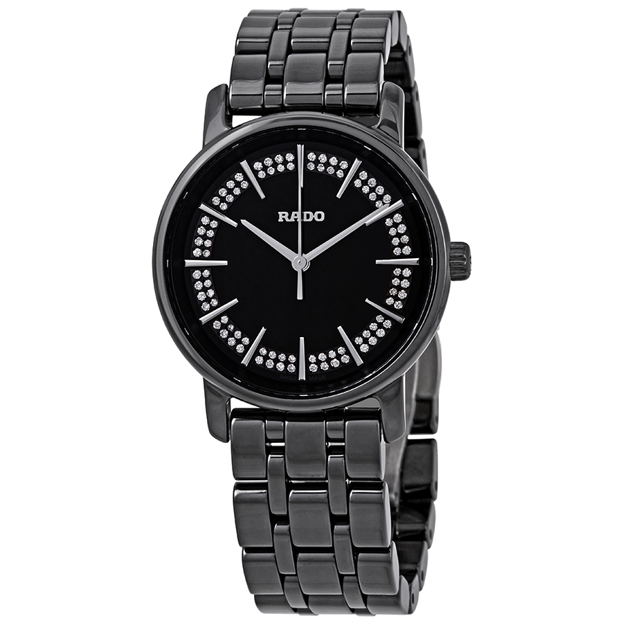 Rado Diamaster Black Crystal Dial Ladies Watch R14063727