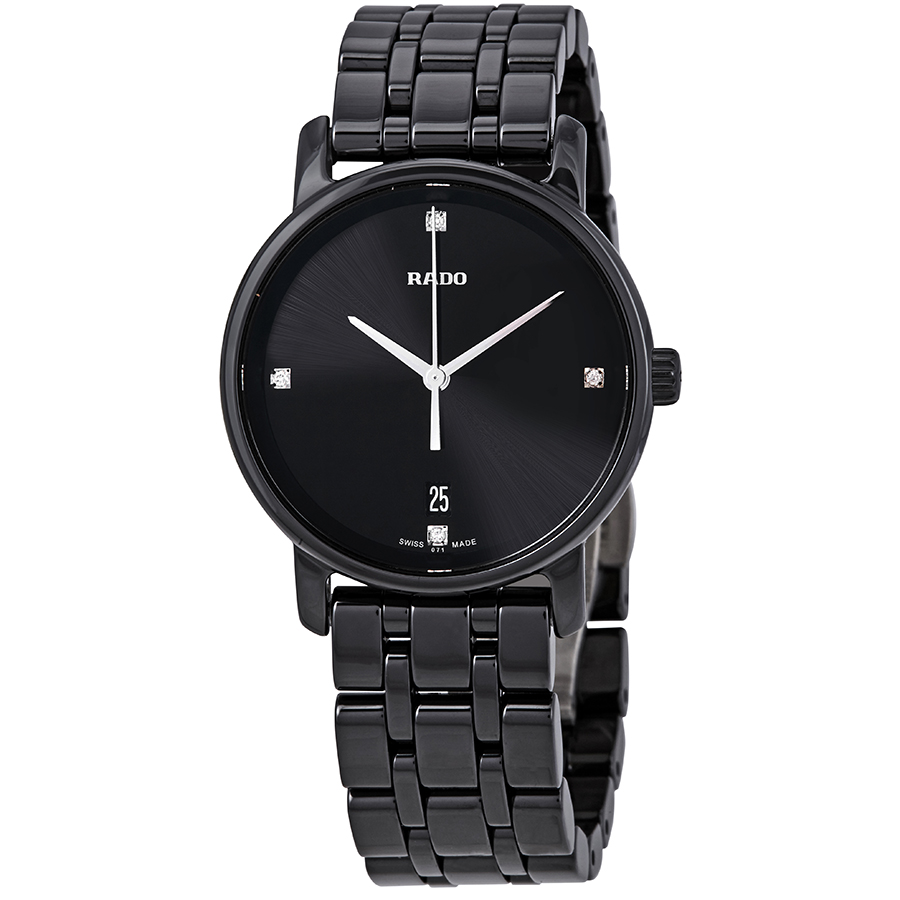 Rado DiaMaster Diamond Black Dial Ladies Watch R14063717