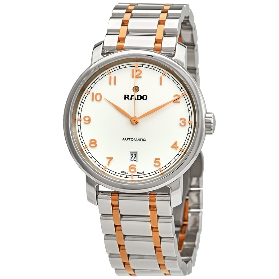 Rado DiaMaster XL Automatic White Dial Two-tone Men's Watch R14077133