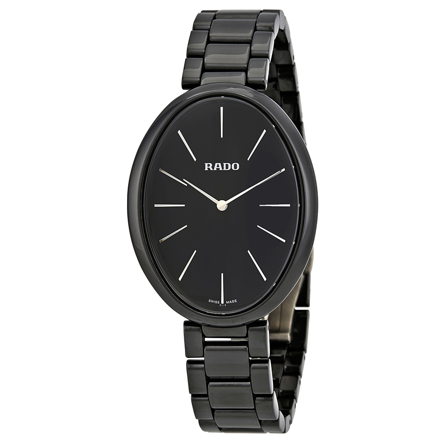 Rado Esenza Black Dial Black Ceramic Ladies Watch R53093152
