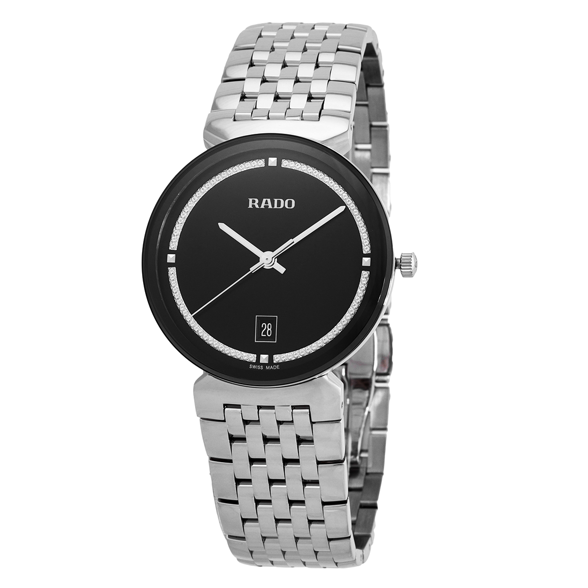 時計 RADO Florence Black Dial Combi Rado Florence Quartz Black Dial Unisex Watch R48912163 - Watches