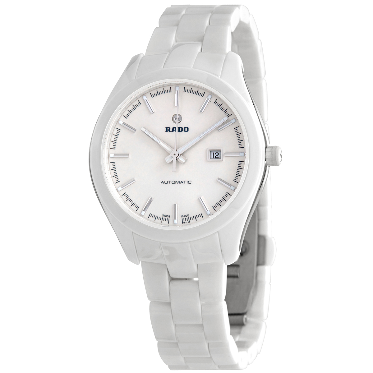 Rado Hyperchrome Automatic White Ceramic Ladies Watch R32258012
