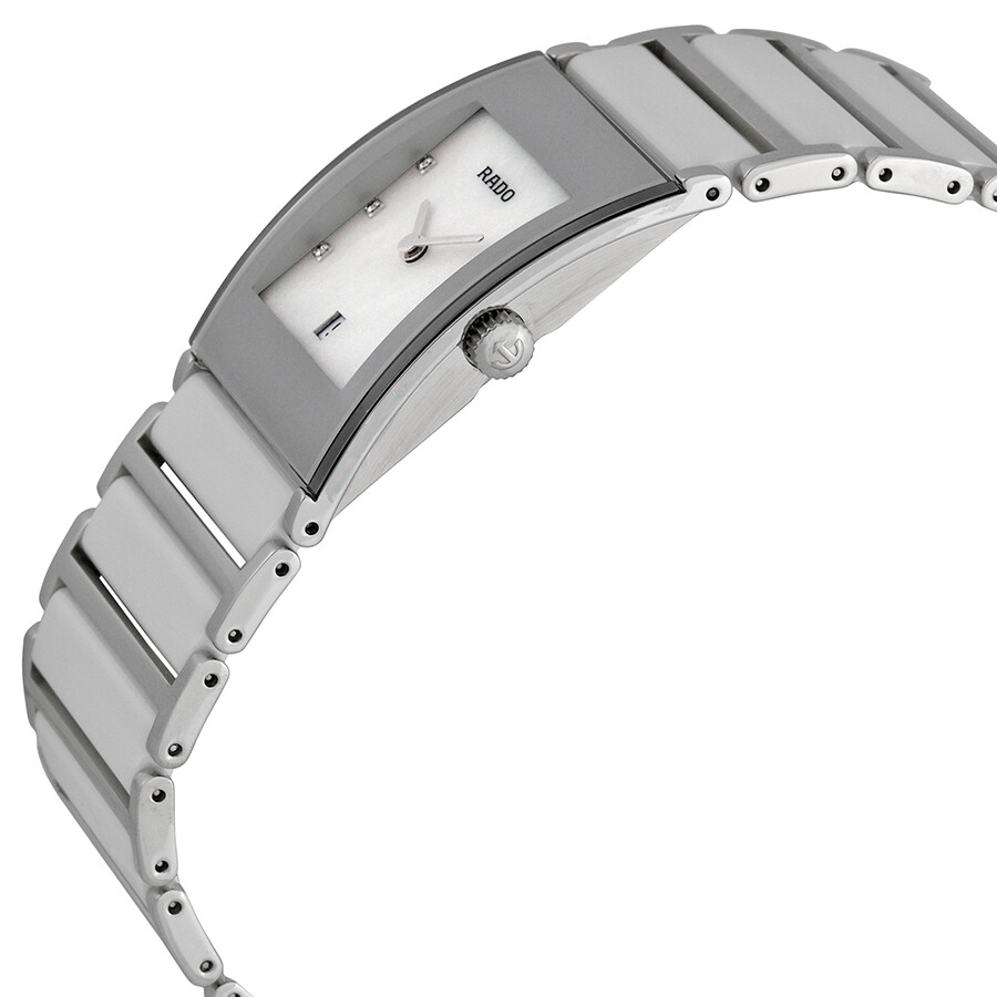 Rado Integral Jubile White Ceramic Ladies Watch R20746901 Integral Rado Watches