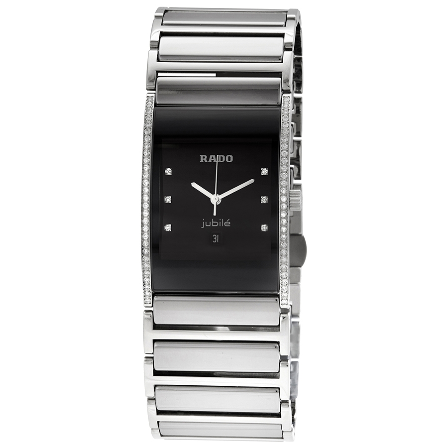 Rado Integral Quartz Diamond Black Dial Men's Watch R20757752