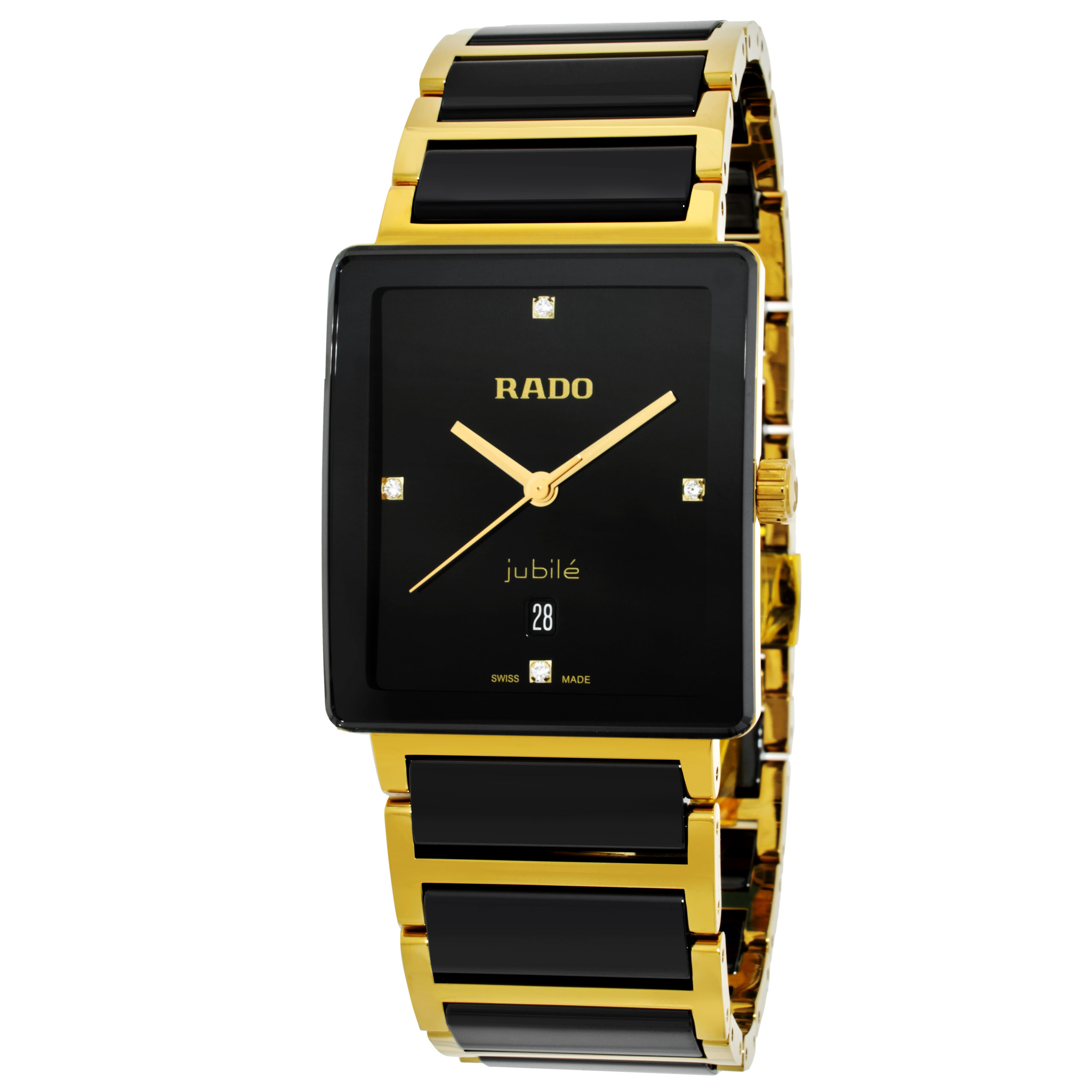 Rado Integral Quartz Diamond Black Dial Watch R20256712