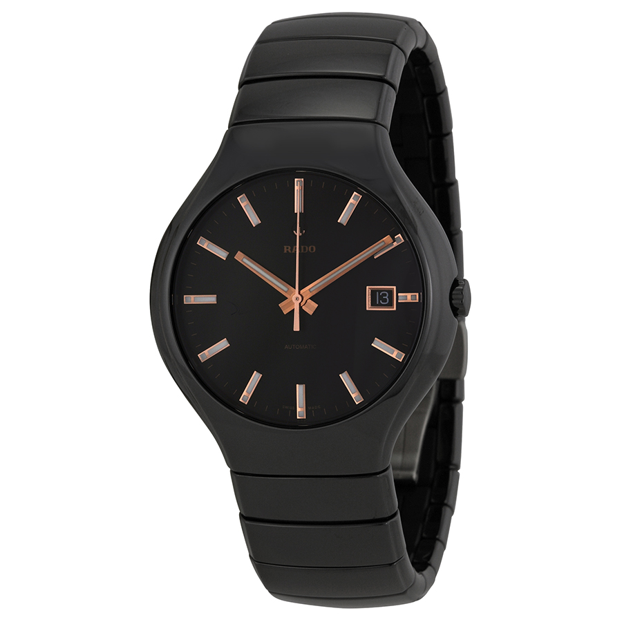 Rado True Black Dial Black Ceramic Men's Watch R27857172