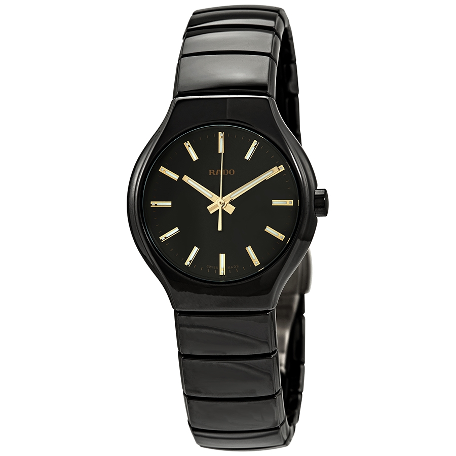 Rado True Black Dial Ladies Ceramic Watch R27655062